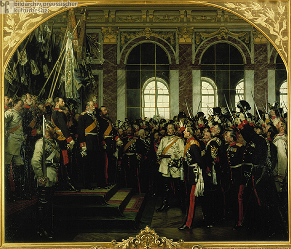 Anton von Werner, <i>The Proclamation of the German Empire (January 18, 1871)</i> – Friedrichsruh Version (1885) 